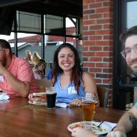 Alumni enjoy cold brews and delicious food at Founders Brewing Co.